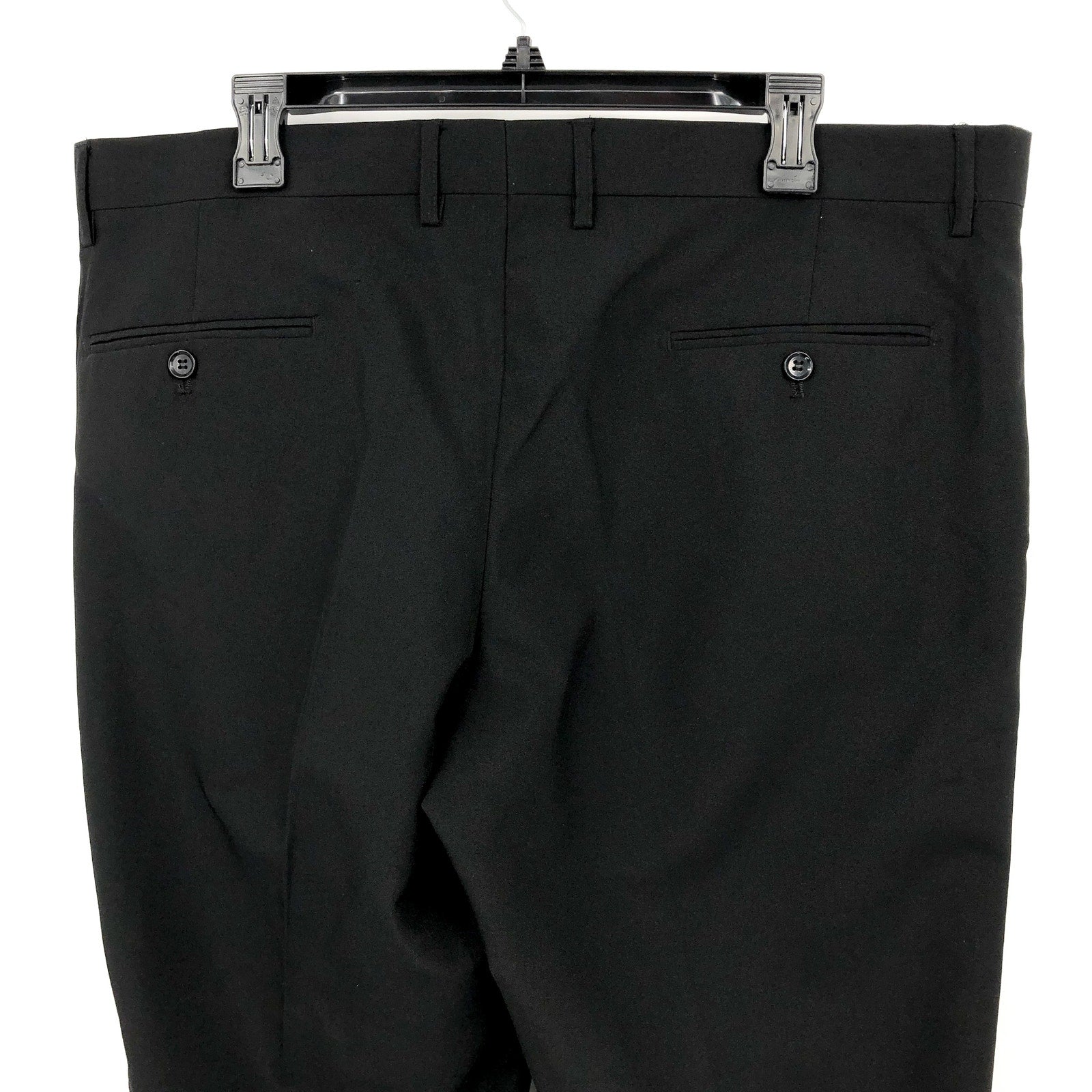 OPPOSUITS Men's Straight Leg Dress Pants 40X34 Black Flat Front NWOT