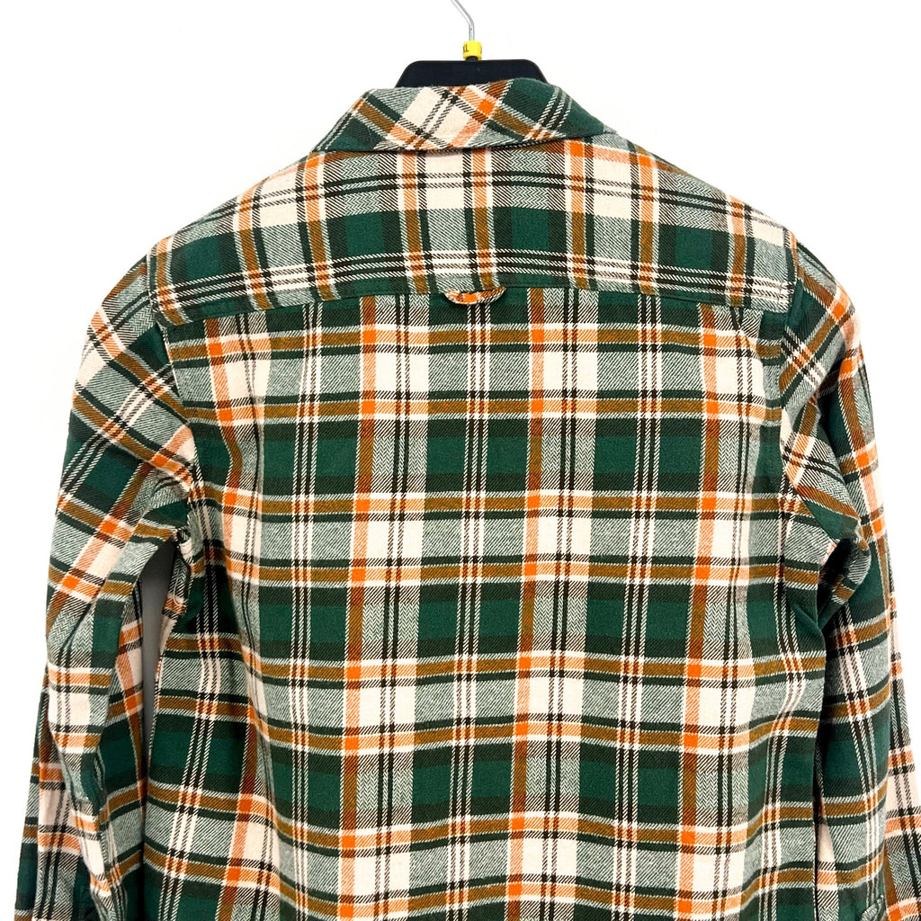 PRANA Women's Golden Canyon Flannel Shirt Medium Soft Pine Green Plaid NWT