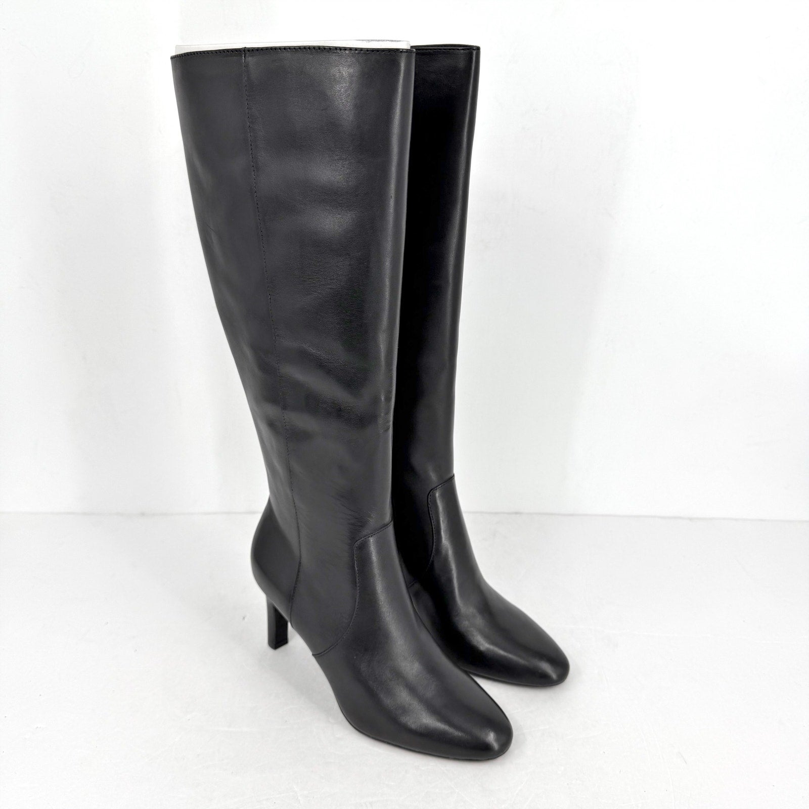 Lauren Ralph Lauren Womens Caelynn II Tall Boots US 5.5 EU 36 Black Leather NIB