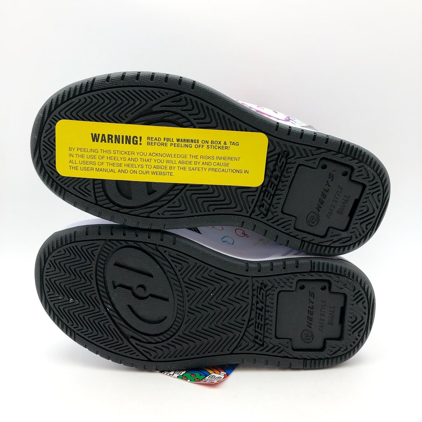 Heelys Girls Hello Kitty Kama Sneakers US 2 EU 33 Youth Black White Multi NIB