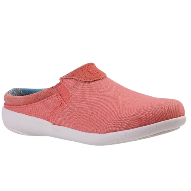 Spenco Womens SIESTA NUEVO Casual Slides US 7.5 Pink Canvas Slip On Shoes NIB