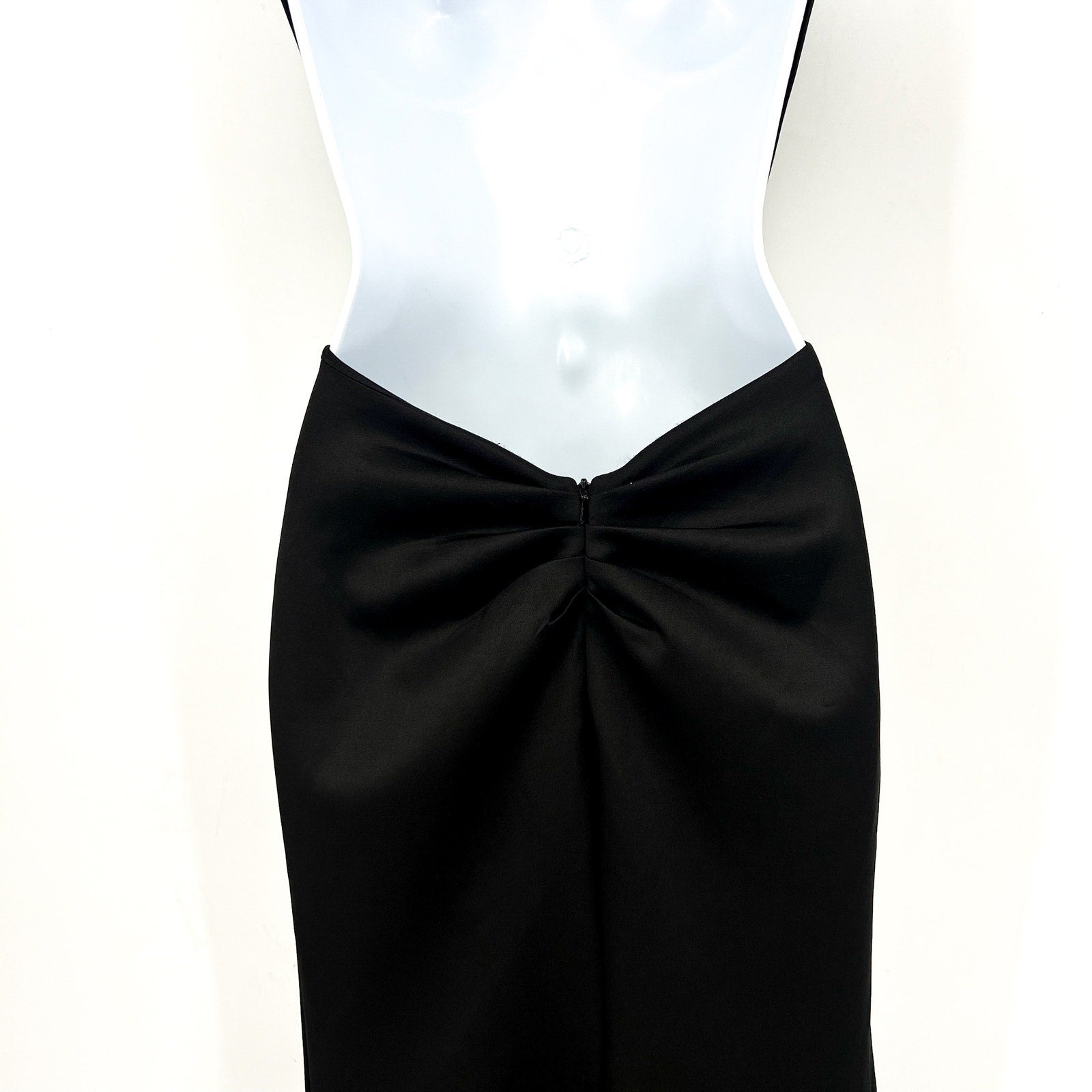 LA FEMME Women's 27657 Jersey Column Prom Dress Size 00 Black EUC