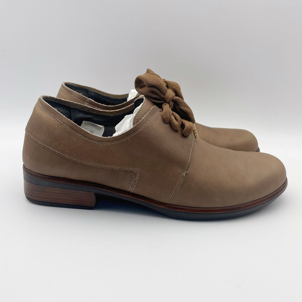 Naot Women's Blizzard Oxford Shoes Size US 8 EU 39 Brown Leather NIB