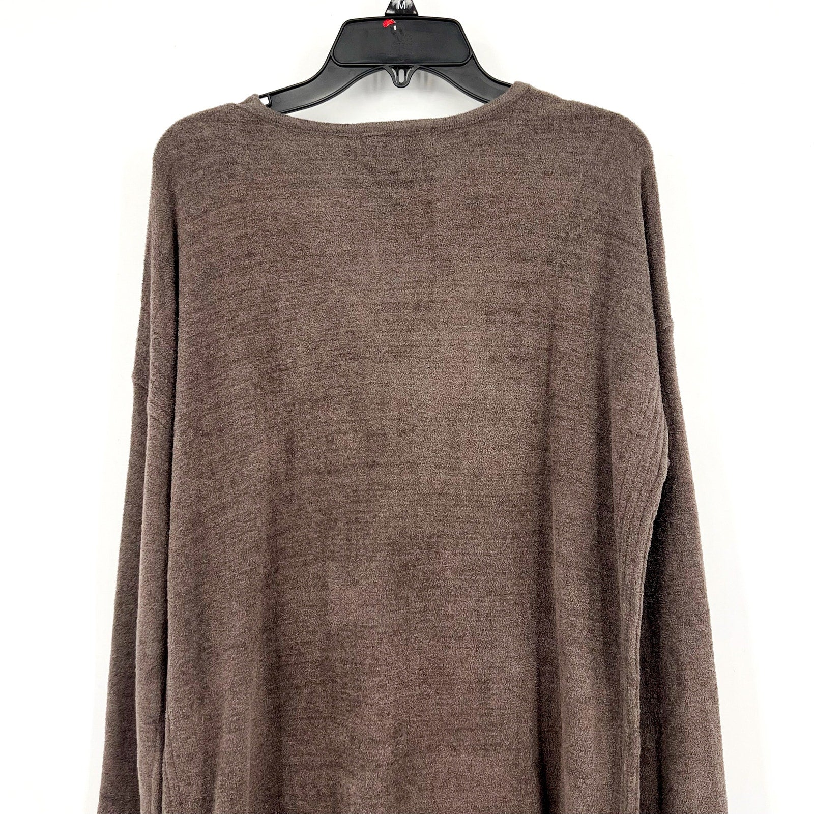 BAREFOOT DREAMS CozyChic Ultra Lite V-Neck Tunic Top Small Mineral Gray NWOT