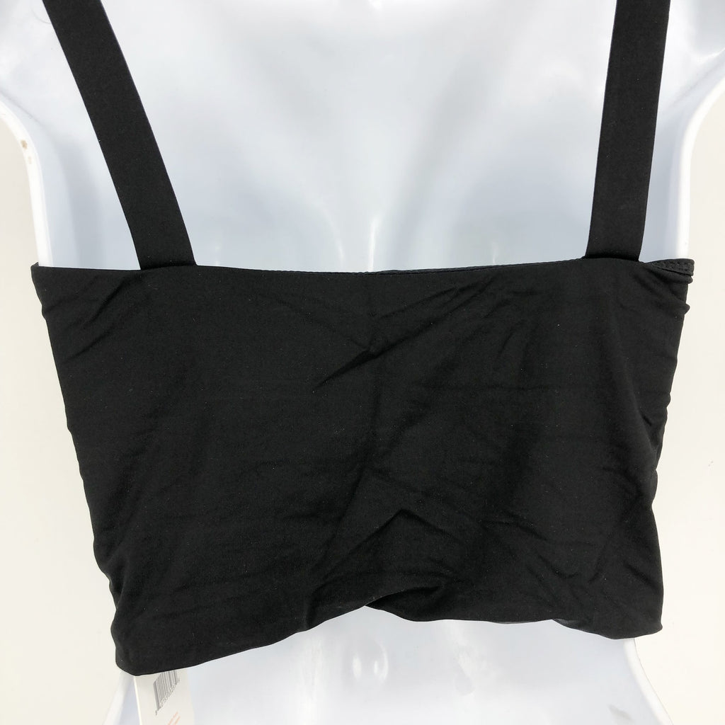 ANDIE SWIM Women's The Snap Tankini Top XL D Flat Black Square Neck NWT