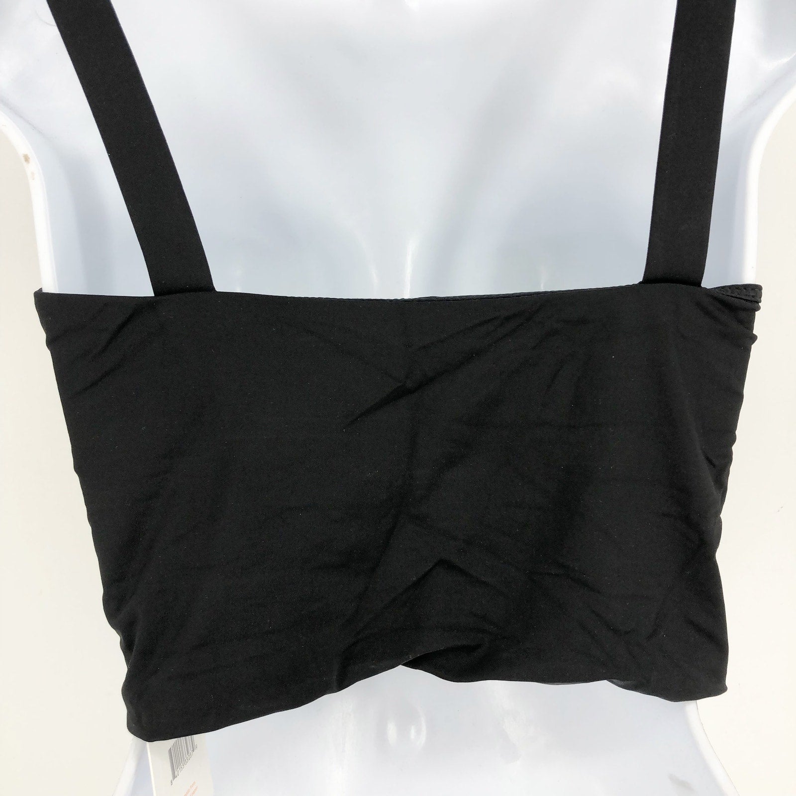 ANDIE SWIM Women's The Snap Tankini Top XL D Flat Black Square Neck NWT