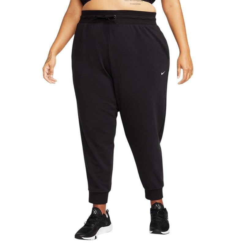 NIKE Womens Dri-Fit One French Terry Joggers 3X Black 7/8 Length Pants NWT