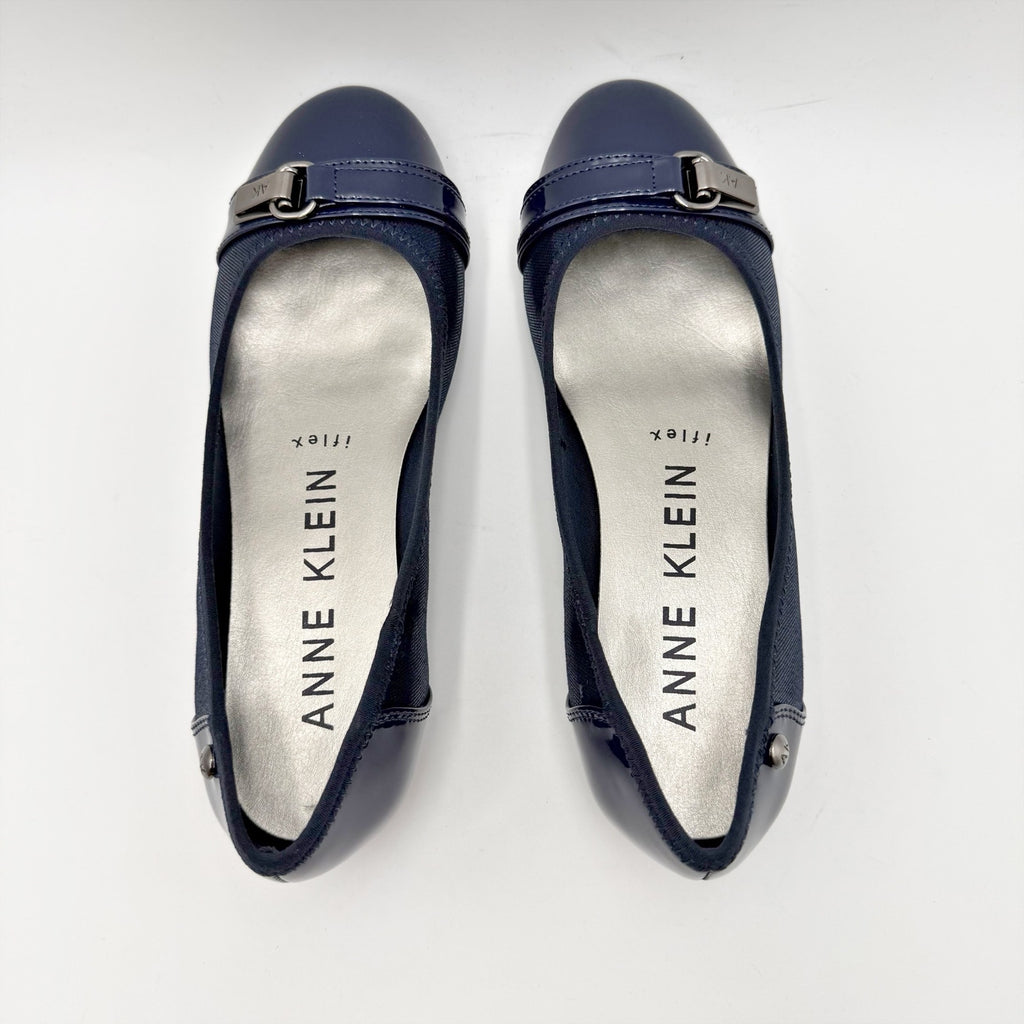 Anne Klein Womens Sport Able Flats Size 6.5 M Navy Blue NIB