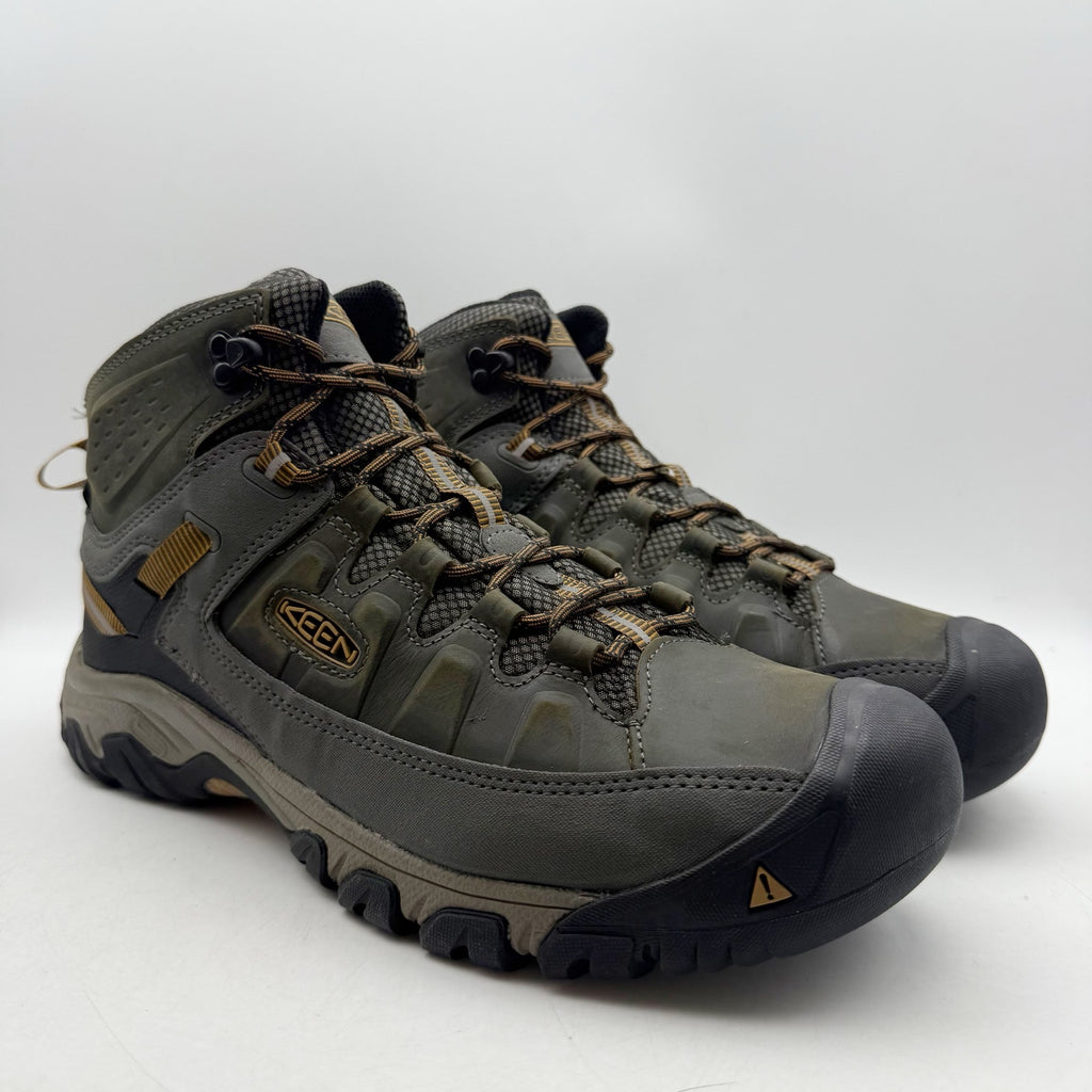 Keen Mens Targhee lll Mid Boot US 13 EU 47 Brown Grey Waterproof Leather NWOB