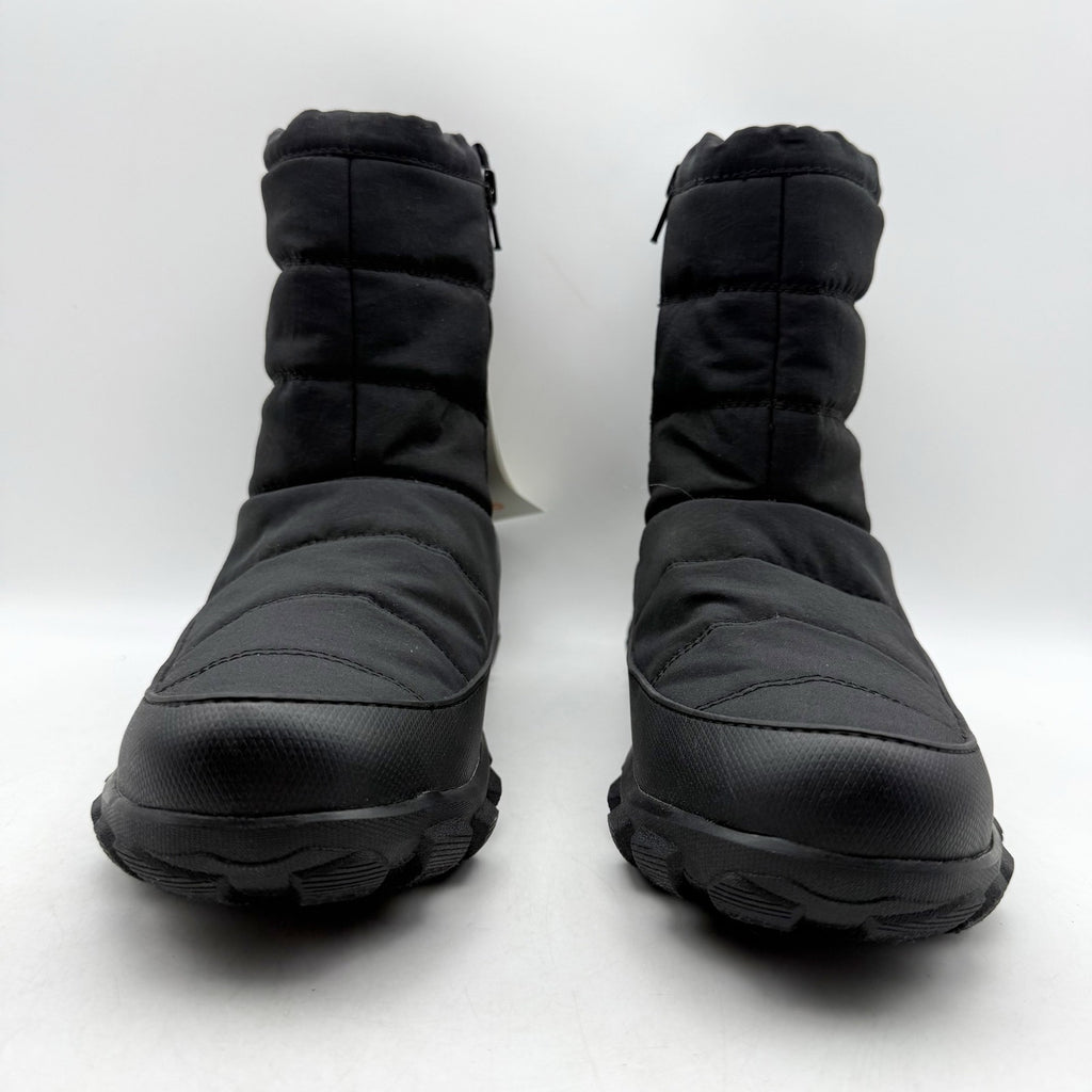 Bogs Womens Cedar Quilt Winter Boots Size 8.5 EU 39.5 Black Waterproof NIB