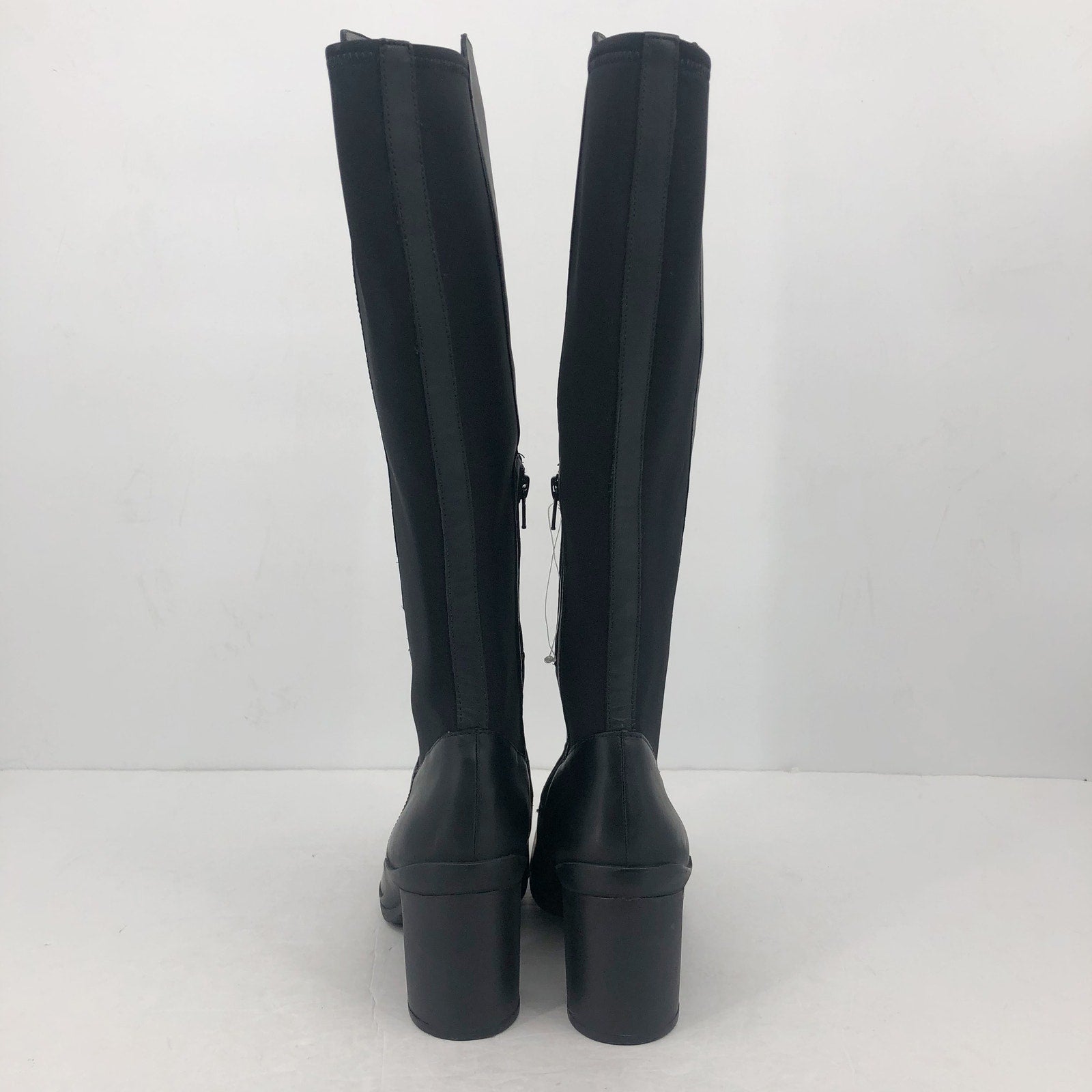 Naturalizer Womens Axel Knee High Boots US 9 M Black Leather Waterproof NWOB