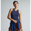 EVERLANE Women's The Luxe Rib Racerback Tank Medium Navy Blue Supima Cotton NWT