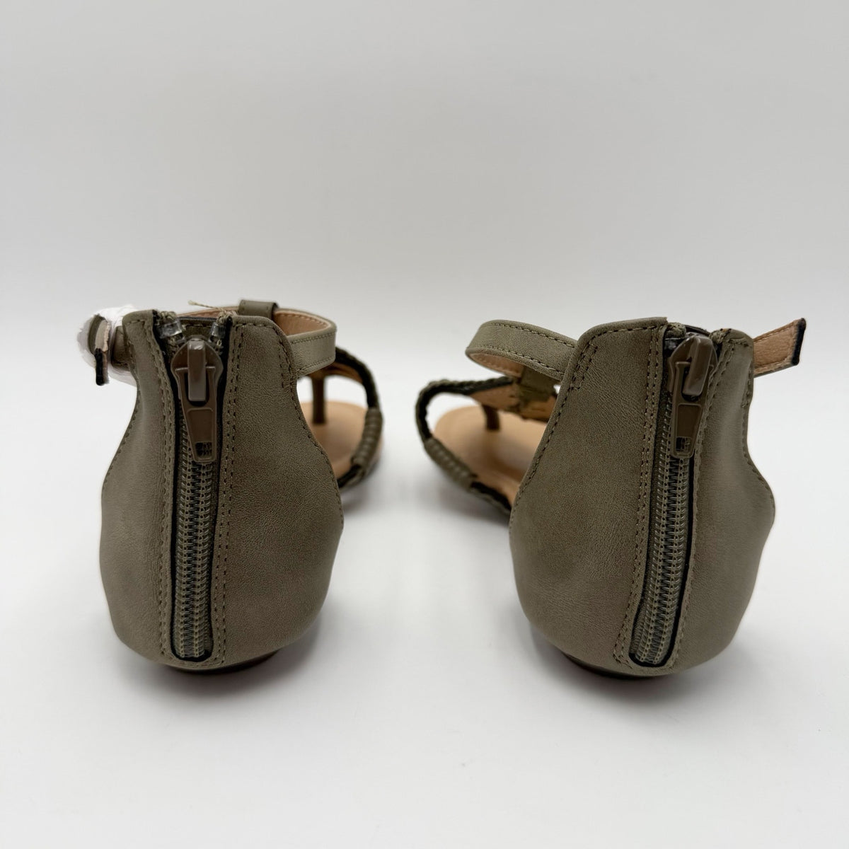 DV by Dolce Vita Womens Lissie Woven Thong Sandals Size 6 Olive Green Flats NWOB