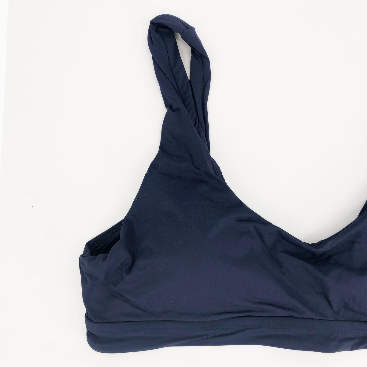ANDIE SWIM Women's The Ventura Swim Top 3XL Navy Blue Scoop Neck NWT