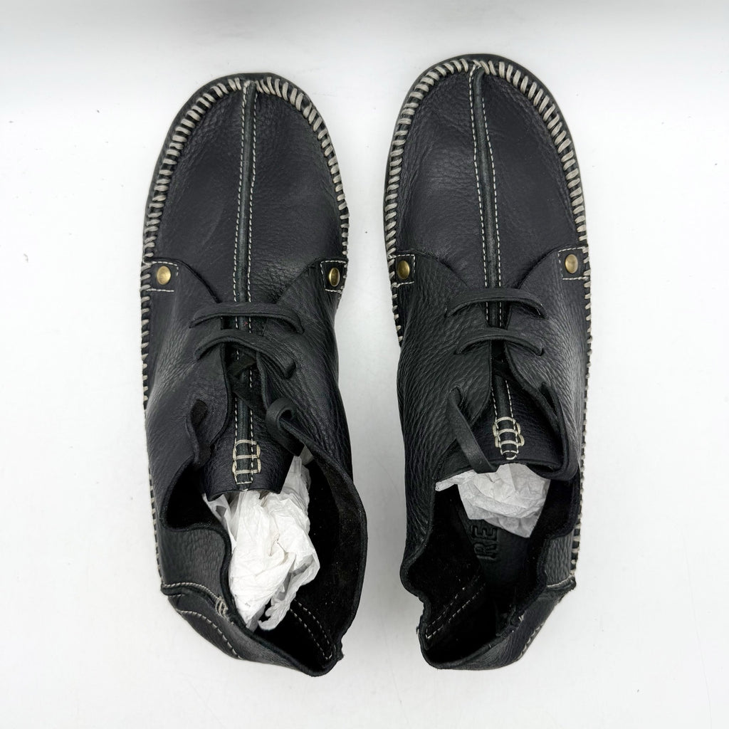 RE/DONE Womens Metal Oxford Shoes EU 40 US 10 Black Leather NWOB