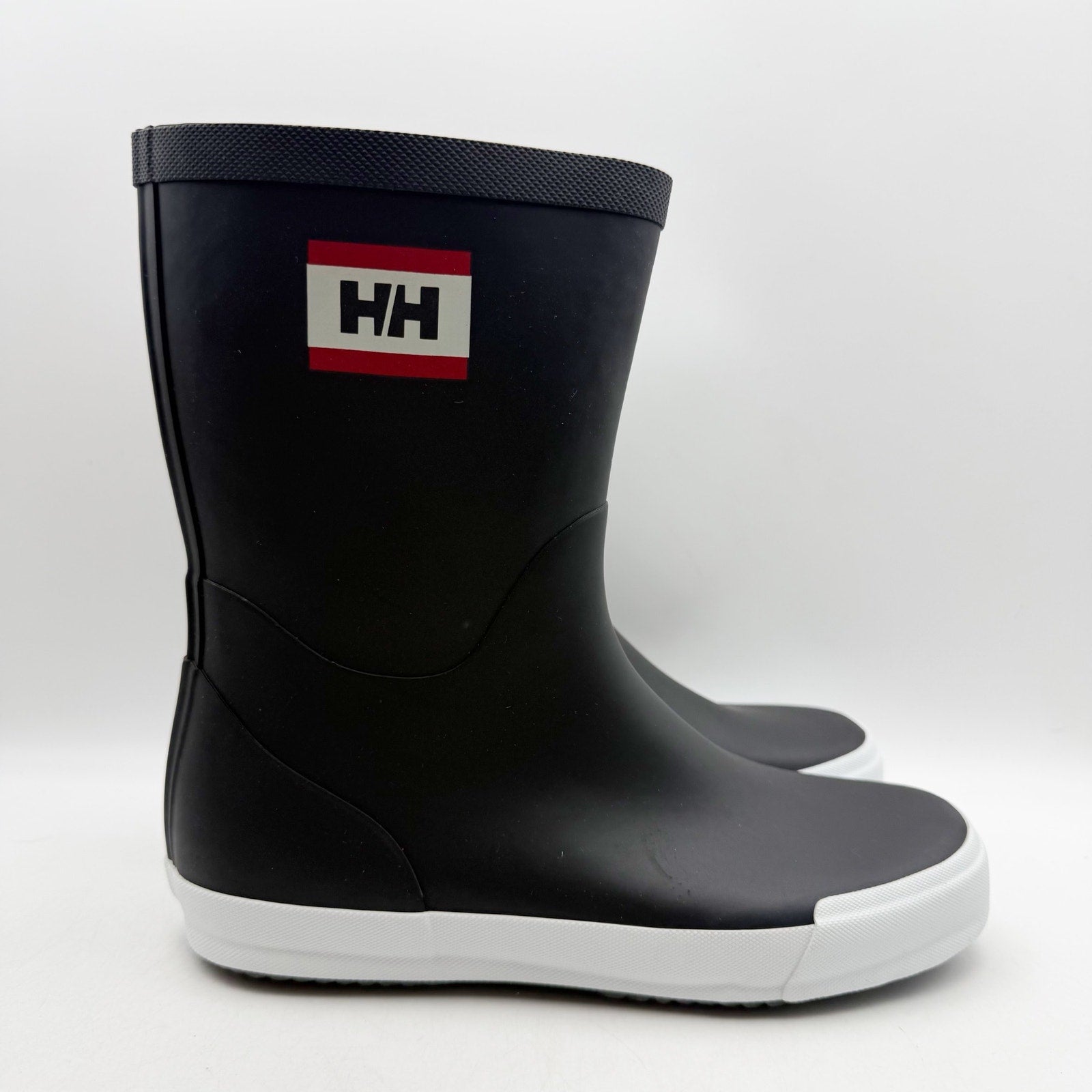 Helly Hansen Womens Nordvik 2 Rain Boots US 8 EU 38 Black White NWOB