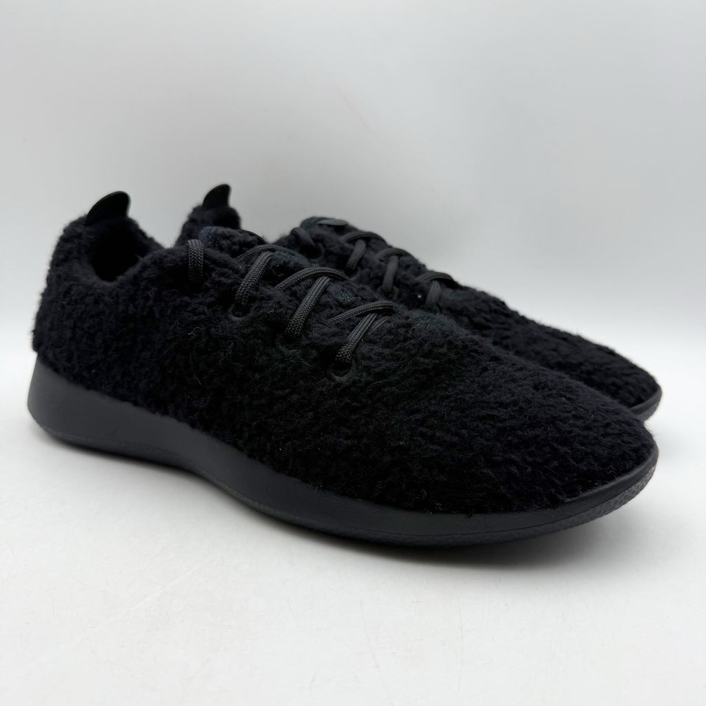 AllBirds Mens Wool Runner Fluff Casual Sneakers US 9 EU 41.5 Black Athletic NIB