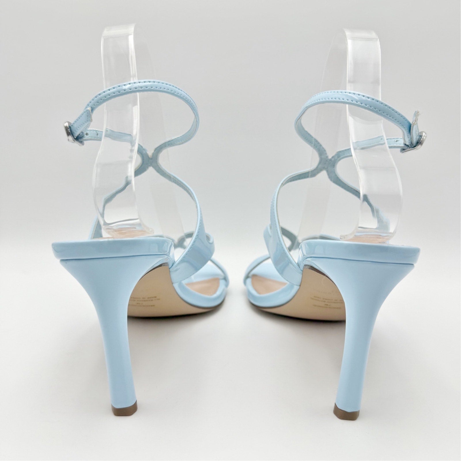 Steve Madden Womens Gracia Heel Sandals Size 7 M Blue Vegan Leather NIB