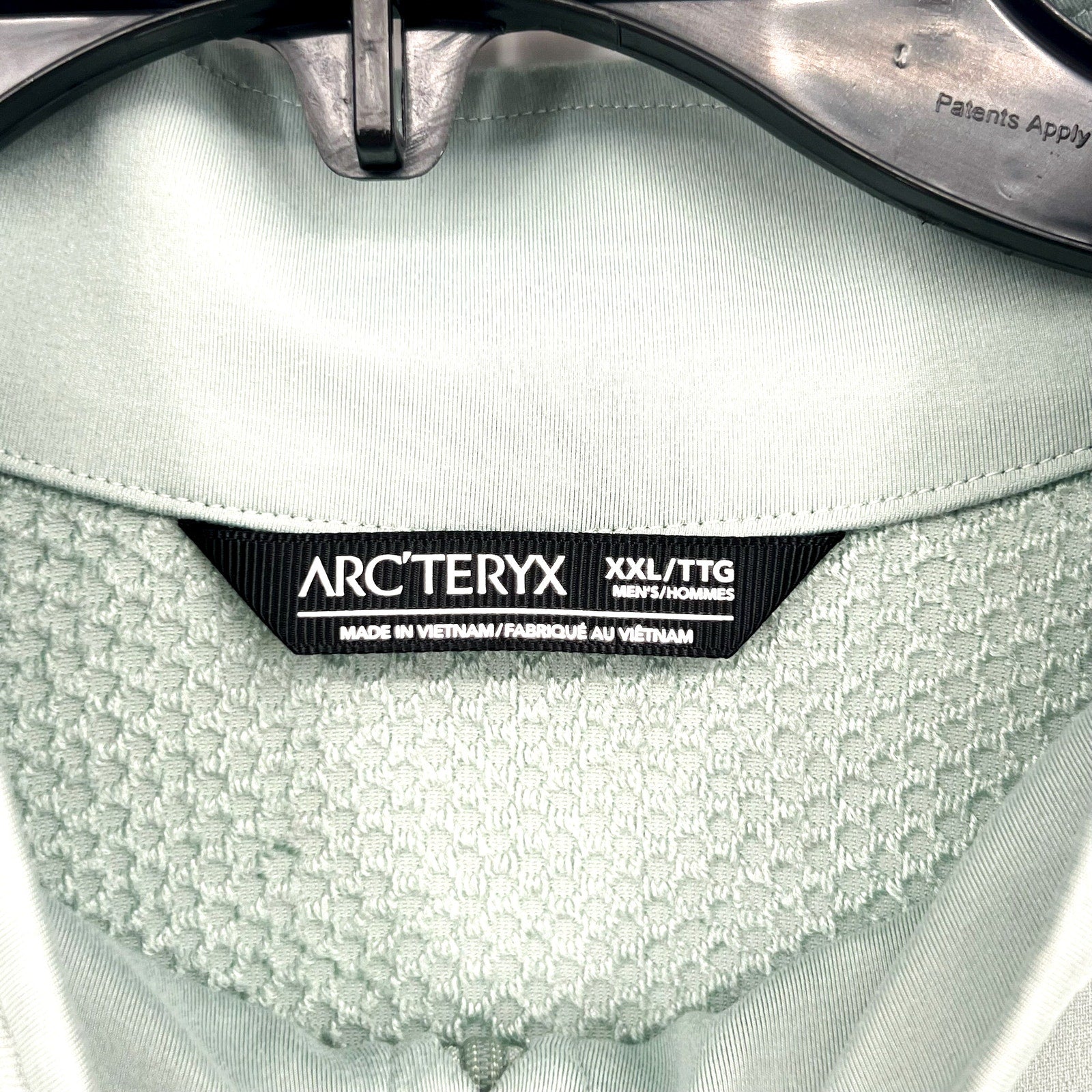 ARC'TERYX Men's Delta Full Zip Fleece Jacket XXL Stone Green Light FLAWS NWOT