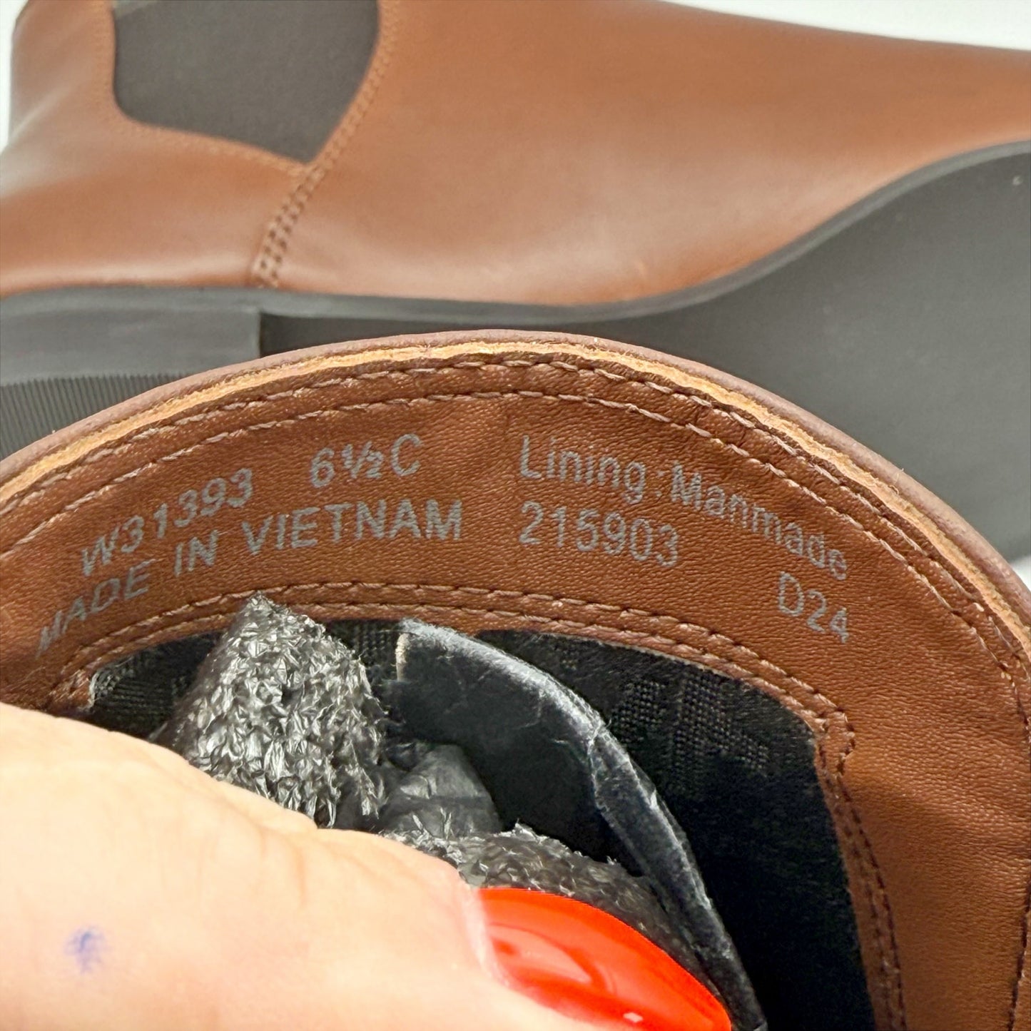 Cole Haan Womens Hara Bootie US 6.5 Wide EU 37 Dark Brown Leather NIB