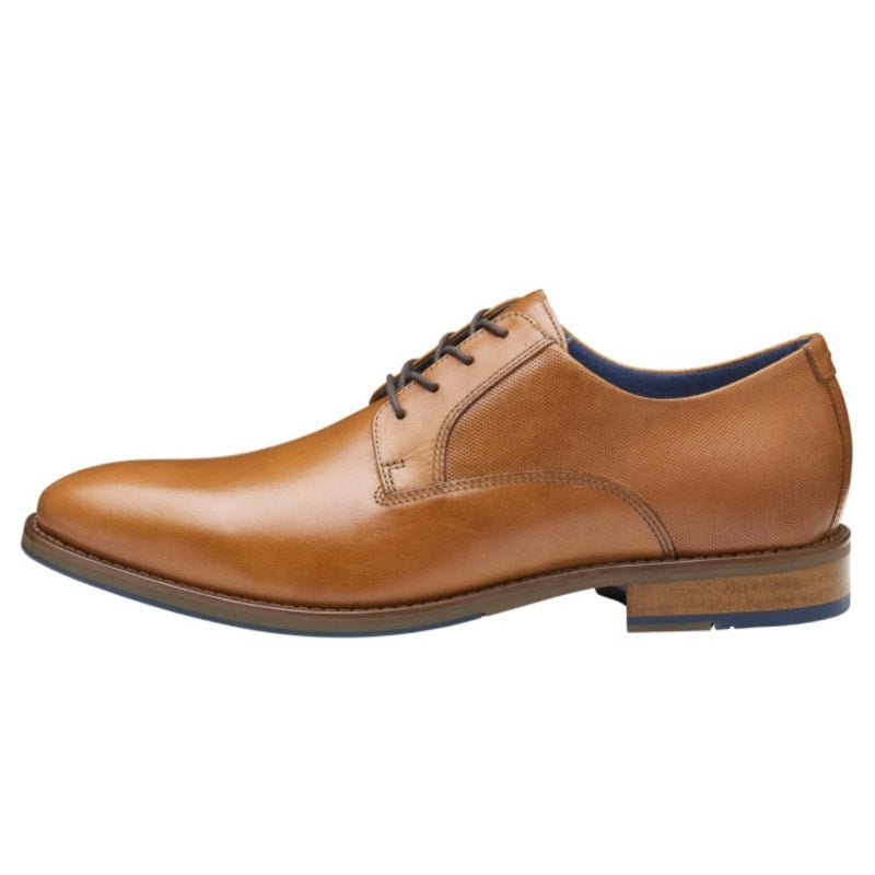 Johnston & Murphy Mens Landry Plain Toe Dress Shoe Size 9 M Brown Leather NIB