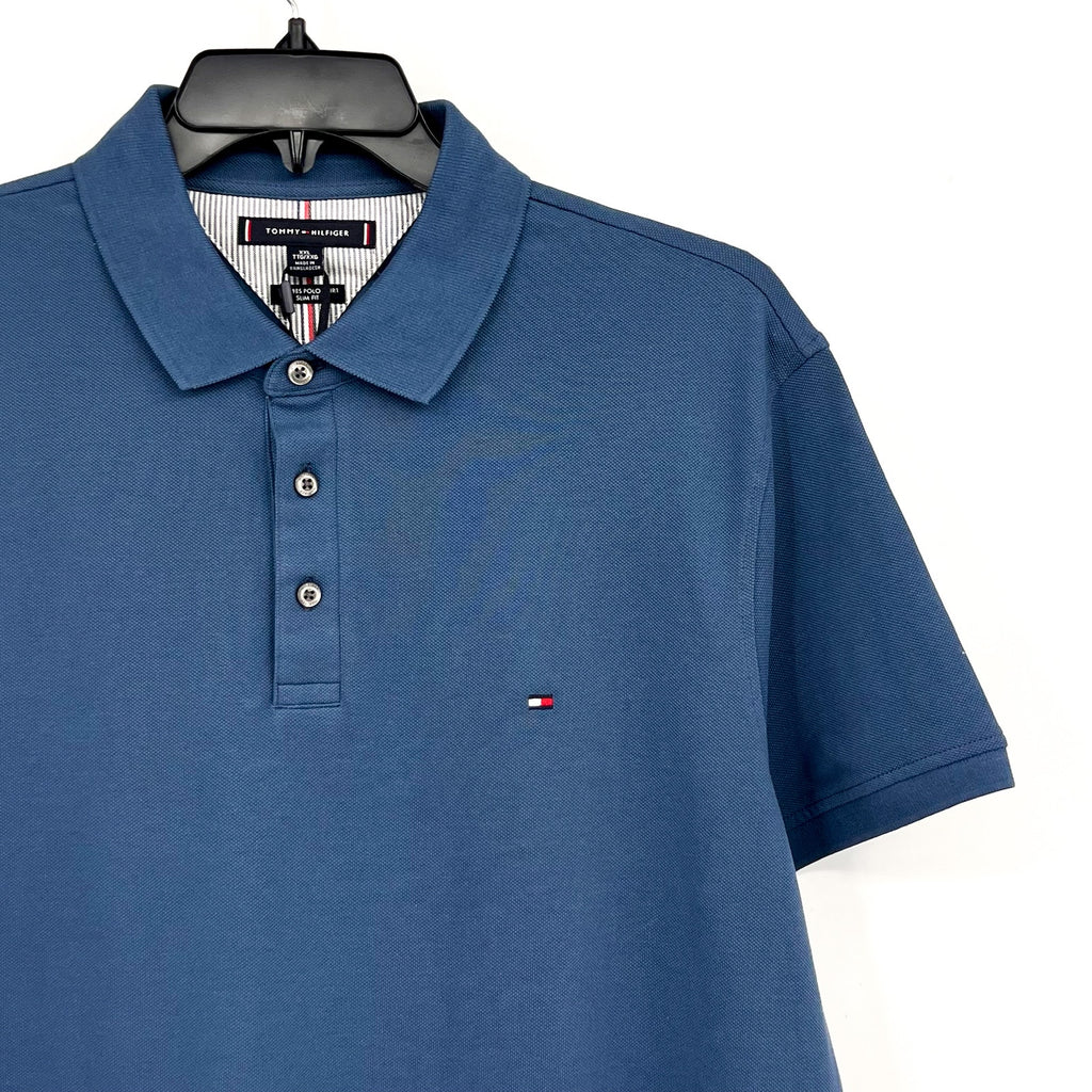 TOMMY BAHAMA Men's Classic Fit Short Sleeve Polo Shirts XXL Blue Aegean Sea NWT