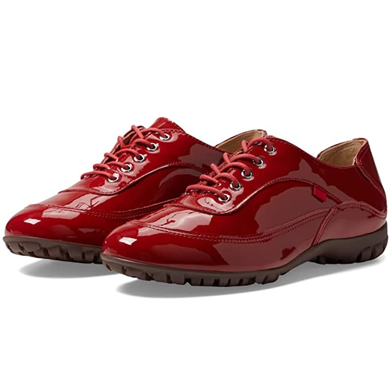 Marc Joseph New York Womens Hampton Golf Shoes Size 7.5 Red Patent Leather NIB