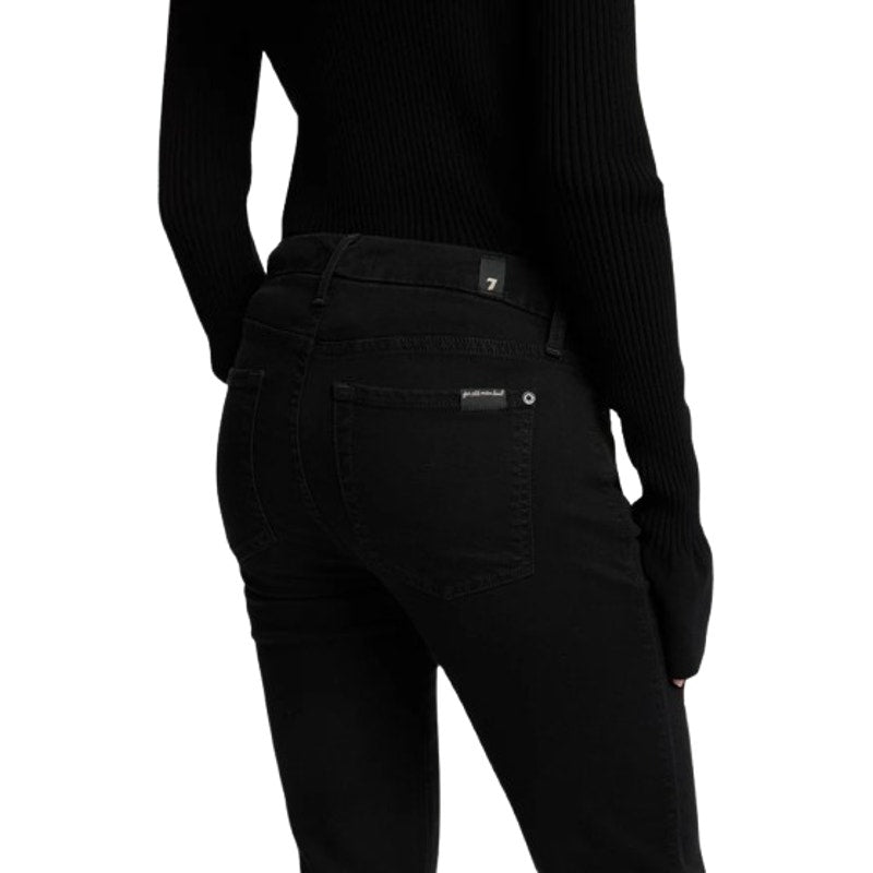 7 FOR ALL MANKIND B(AIR) Kimmie Straight Jeans Size 30 US 10 Rinsed Black NWT