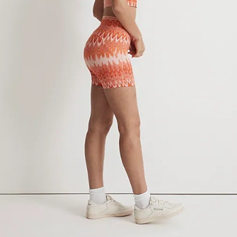 OUTDOOR VOICES Women TechSweat 5" Thrive Shorts XXS Orange Grapefruit Helios NWT