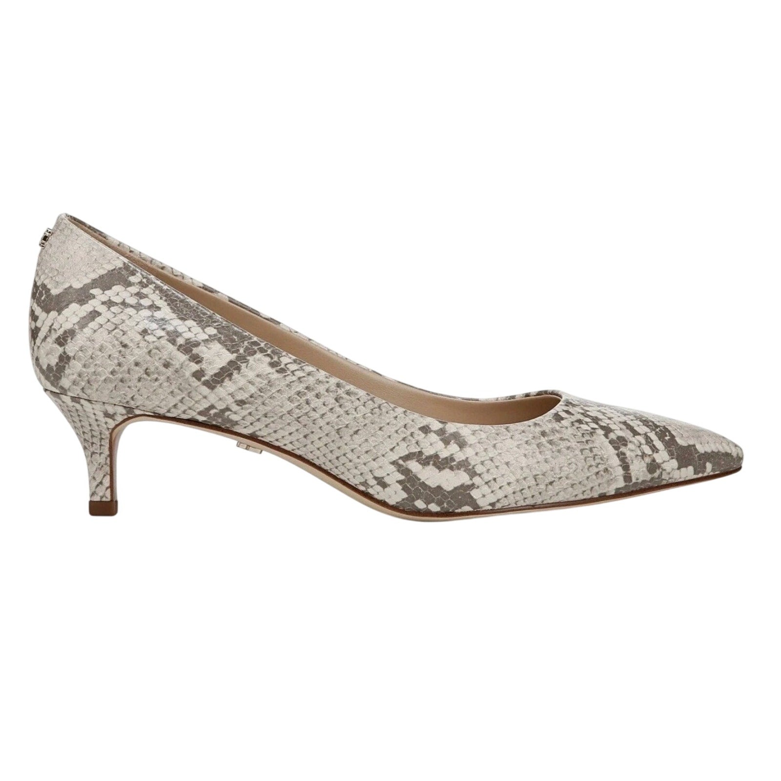 Sam Edelman Womens Dori Pumps US 10 M EU 41 Taupe Snake Print Slip On NIB