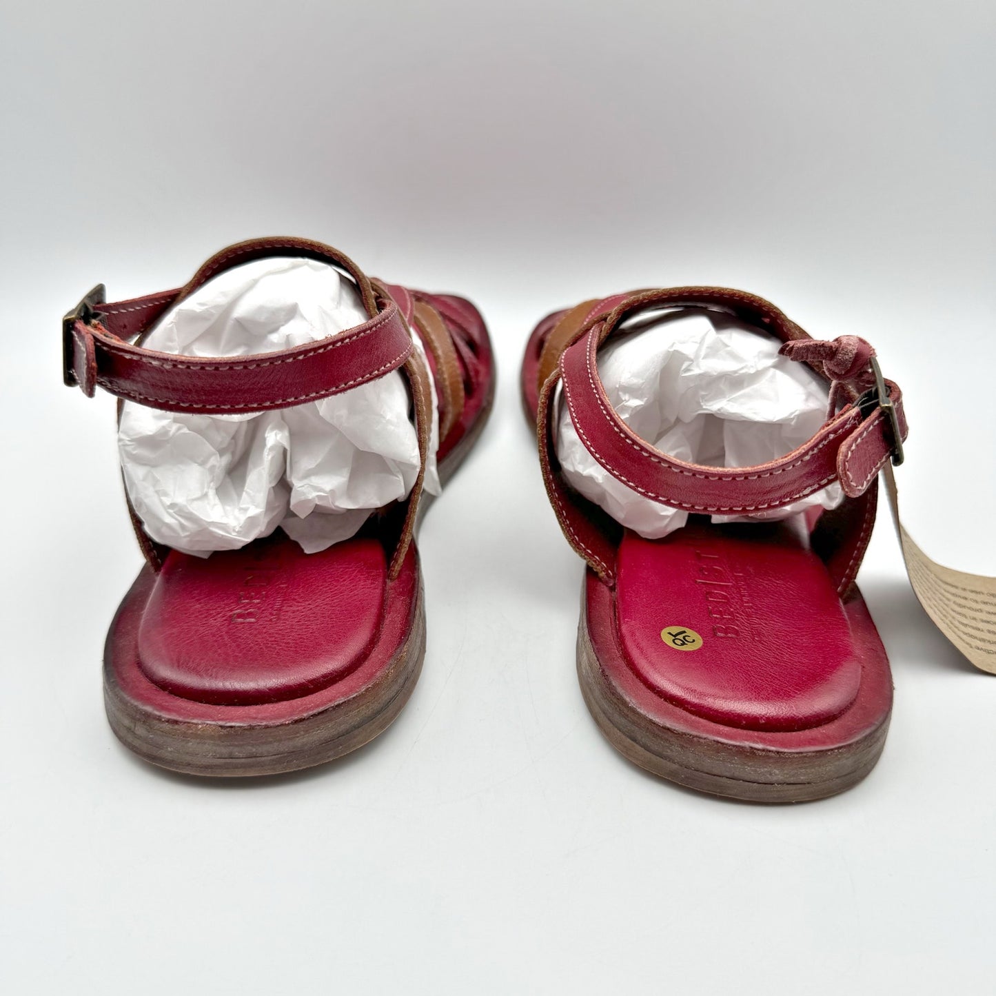 Bedstu Womens Manati II Sandal US 8 EU 38 Brown Red Leather NIB