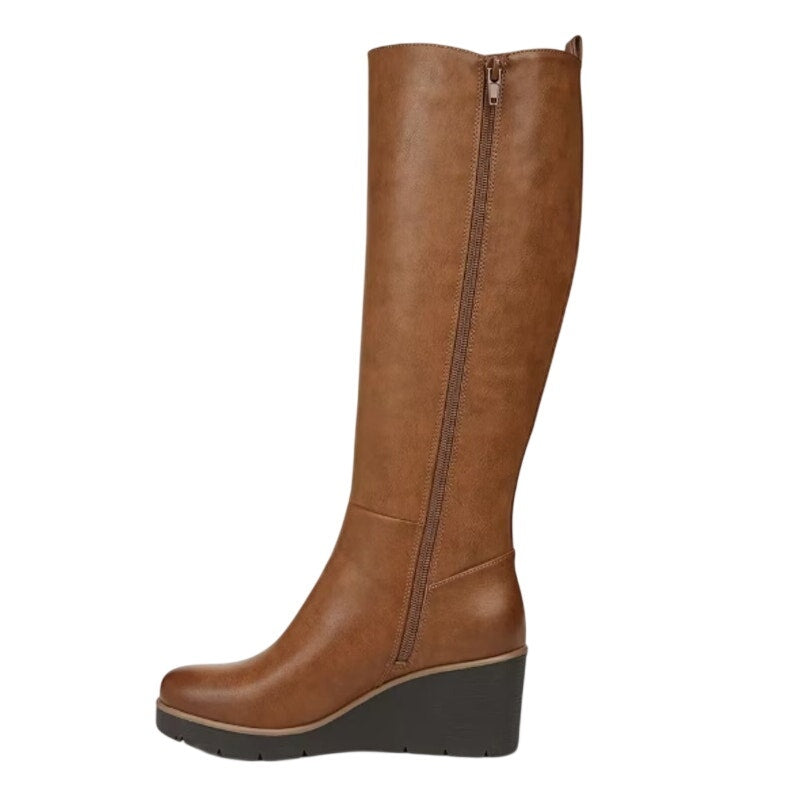 SOUL Naturalizer Women Adrian Knee High Boots US 7.5 M EU 38 Wide Calf Brown NIB