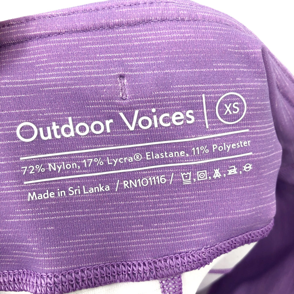 OUTDOOR VOICES Women's TechSweat 7/8 Leggings XS Purple Blue Ombre NWT