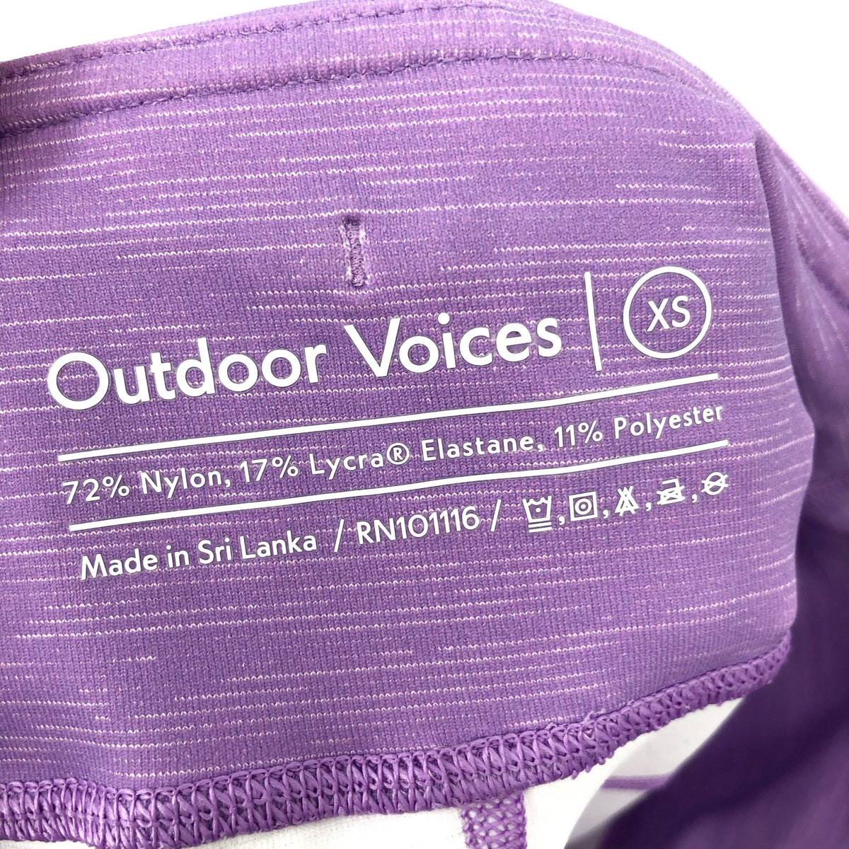 OUTDOOR VOICES Women's TechSweat 7/8 Leggings XS Purple Blue Ombre NWT