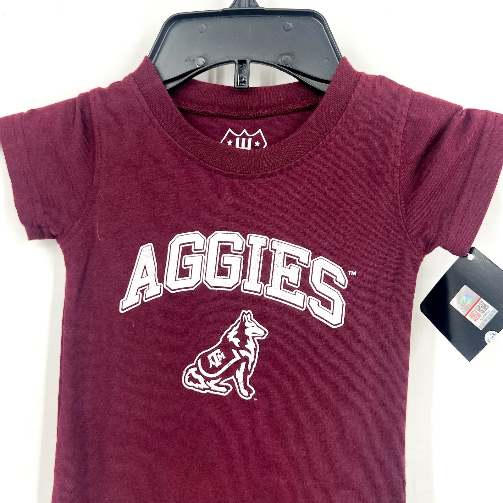 WES AND WILLY Infant Texas A&M One Piece Outfit 12 Months Red Maroon Graphic NWT