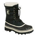 SOREL Womens Caribou Boots US 7.5 Black Stone Leather Insulated Waterproof NWOB