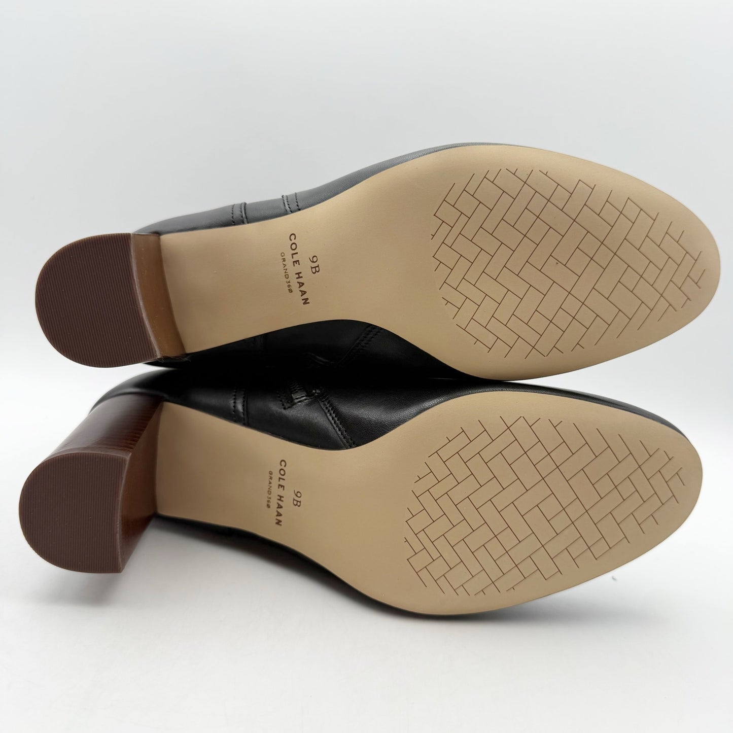 Cole Haan Womens Glendale Jodhpur Heel Ankle Booties US 9 B Black Leather NIB