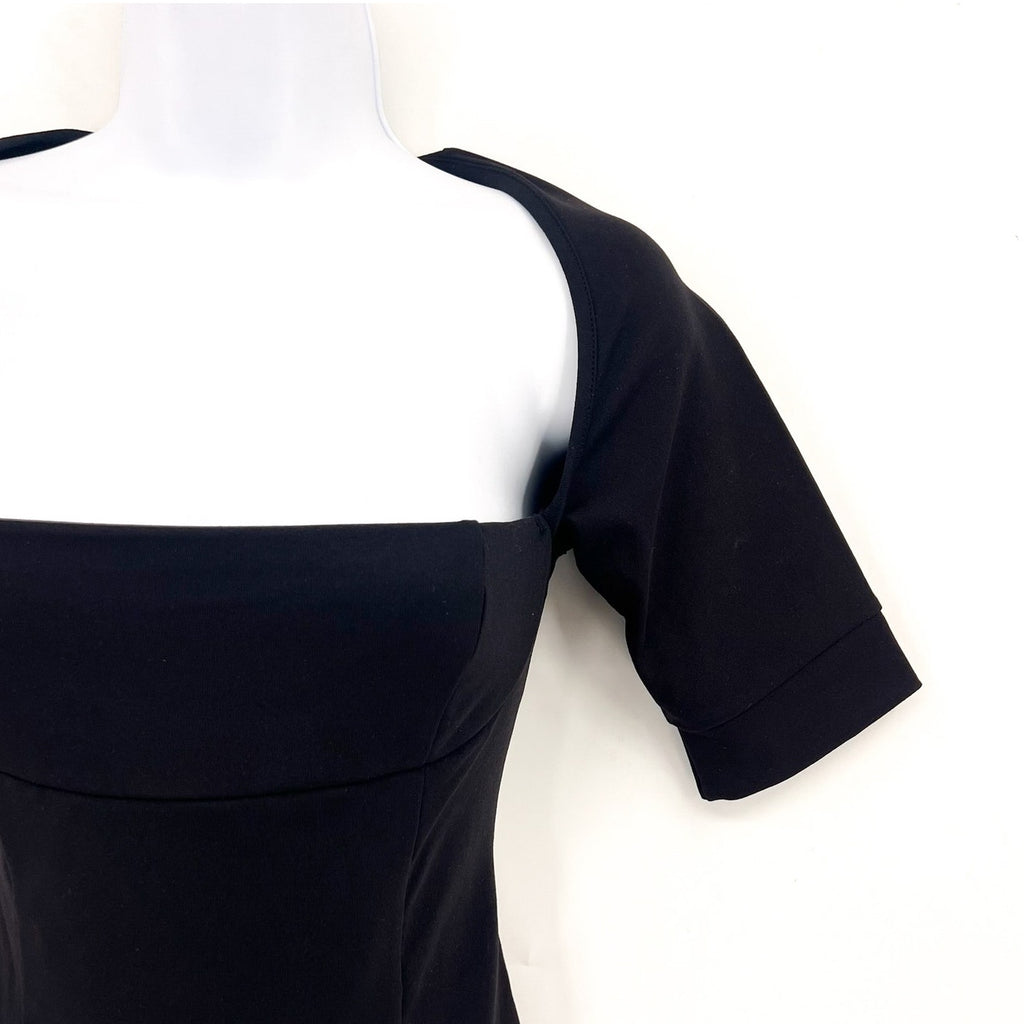 FREE PEOPLE X INTIMATELY FP Everly Bodysuit Small Black 3/4 Sleeve Bolero NWT