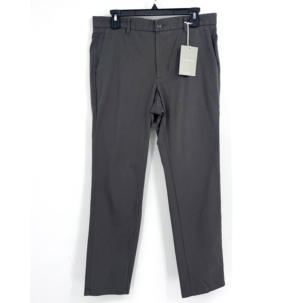 EVERLANE Men's The Performance Chino Pants 34x32 Slate Grey Uniform NWT