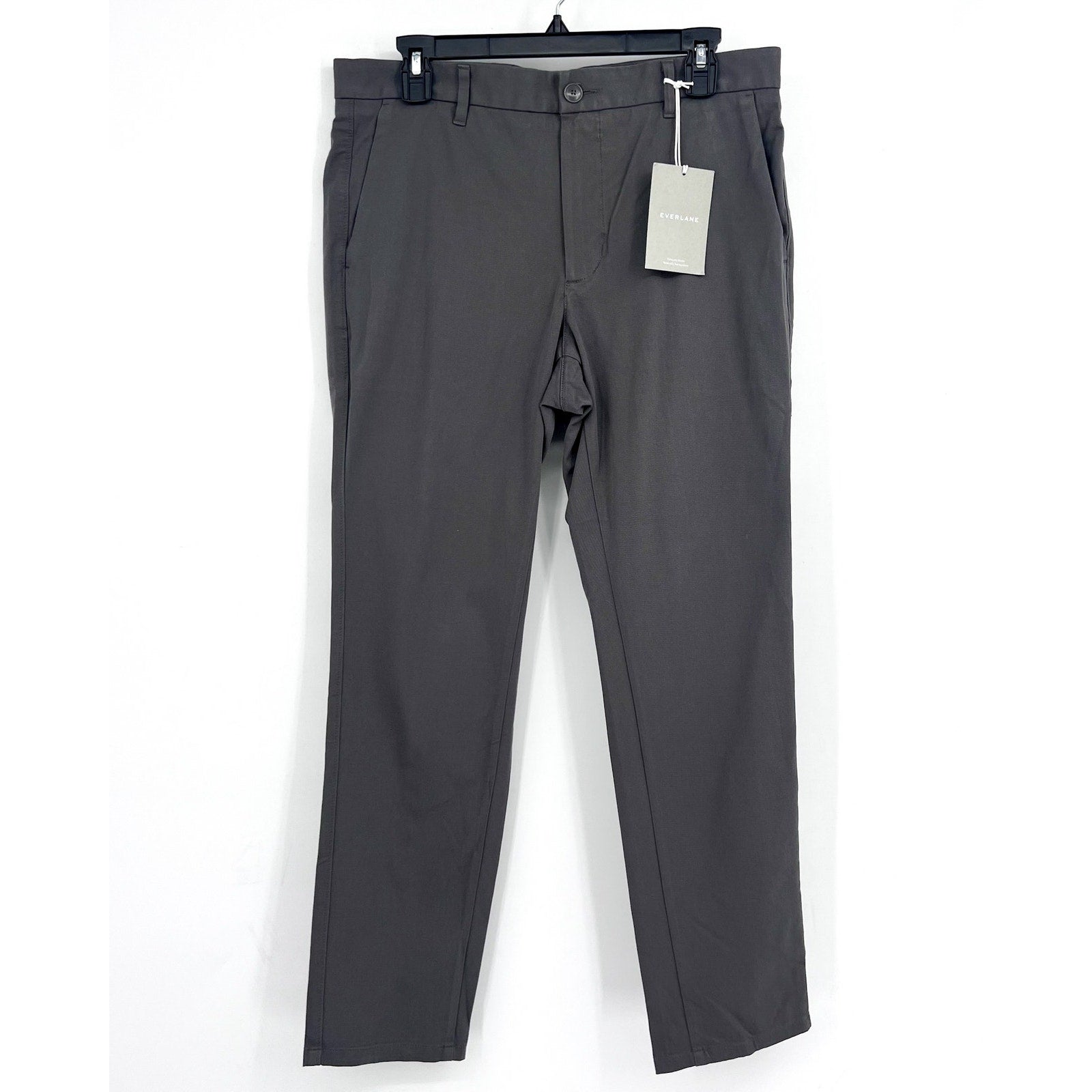 EVERLANE Men's The Performance Chino Pants 34x32 Slate Grey Uniform NWT