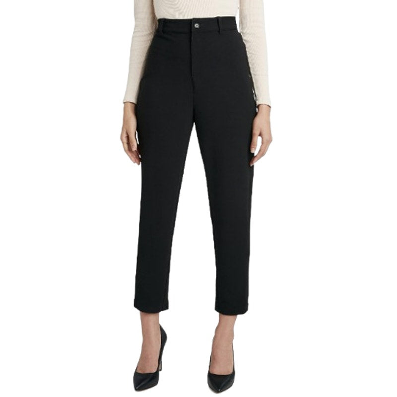 BCBGENERAION Women's Knit Ankle Pants Small Black Stretch Tapered Leg NWOT