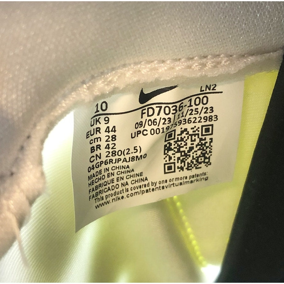 Nike Mens Alpha Menace 4 Elite Football Cleats Size 10 White Yellow NWOB