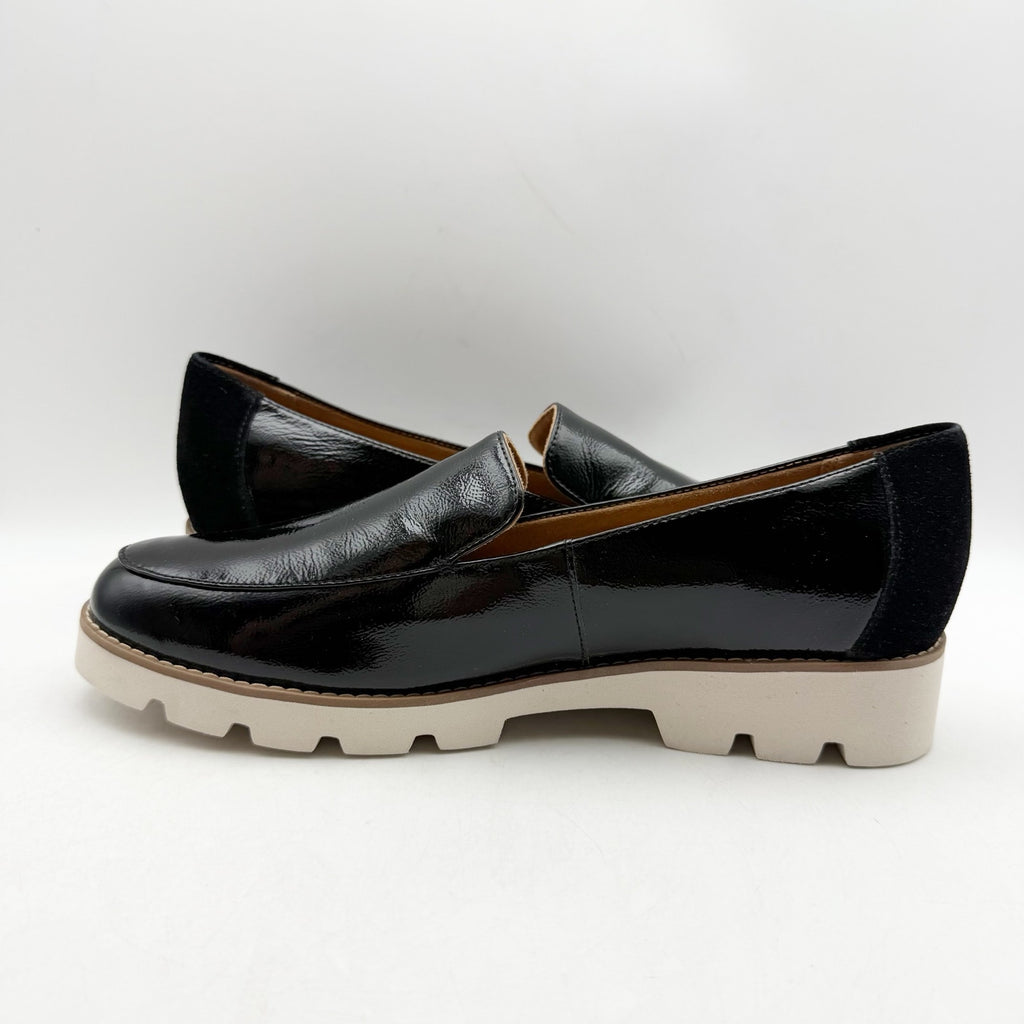 Vionic Womens Kensley Loafers Size 8.5 Black Leather Slip On NWOB