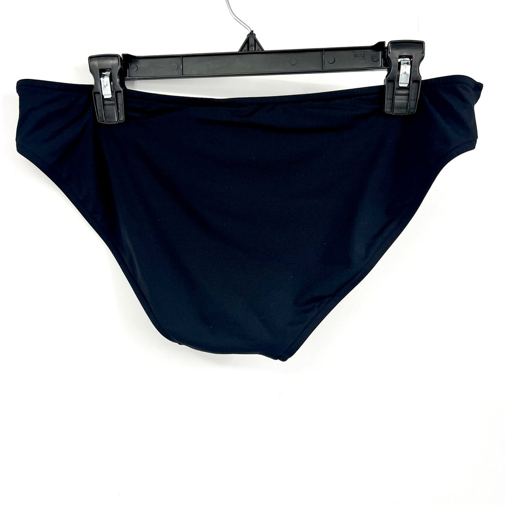 SEAFOLLY Women's Twist Band Hipster Bikini Bottom Size 12 Black NWT