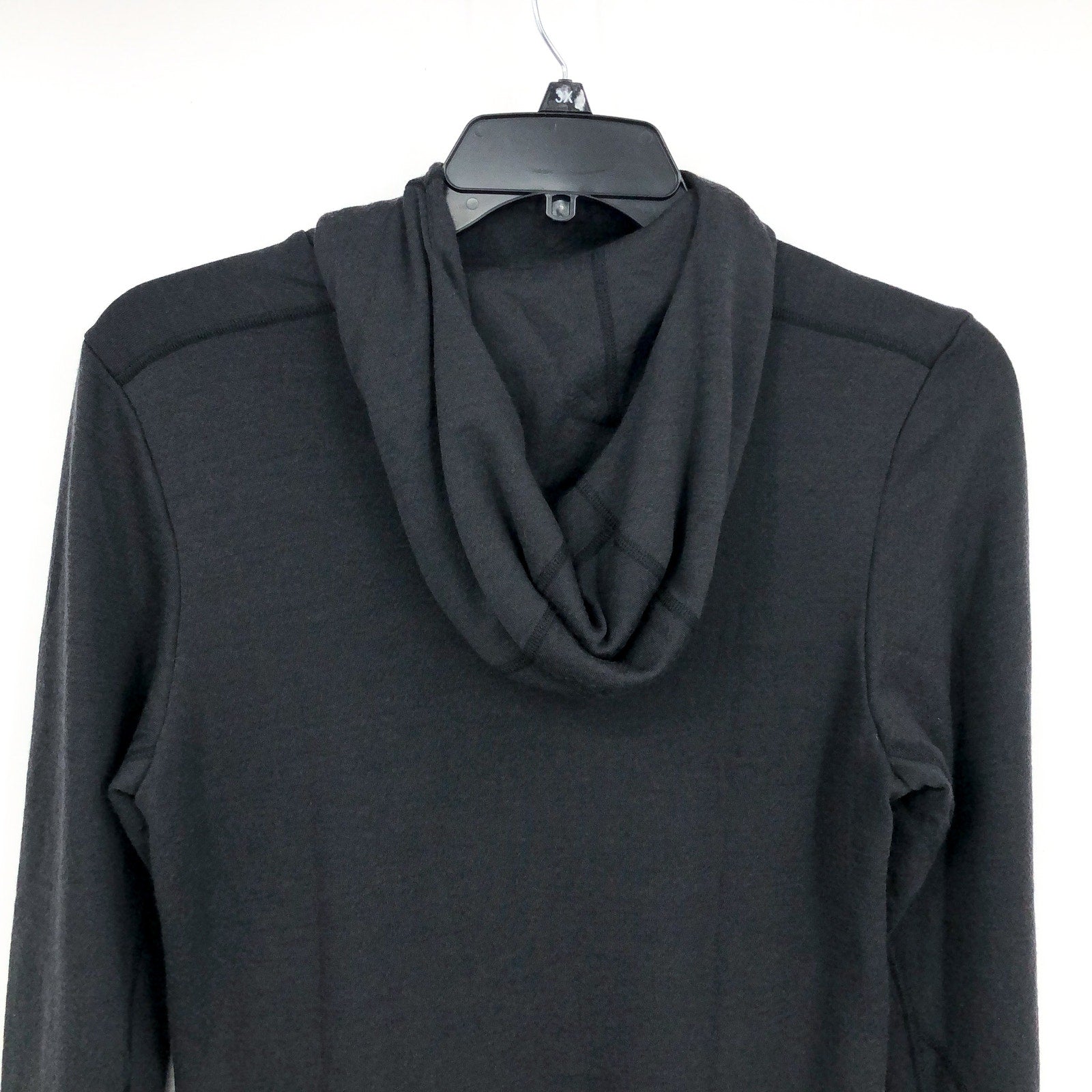 HELLY HANSEN Men's Lifa Merino Midweight Hoodie Small Black Long Sleeve NWT