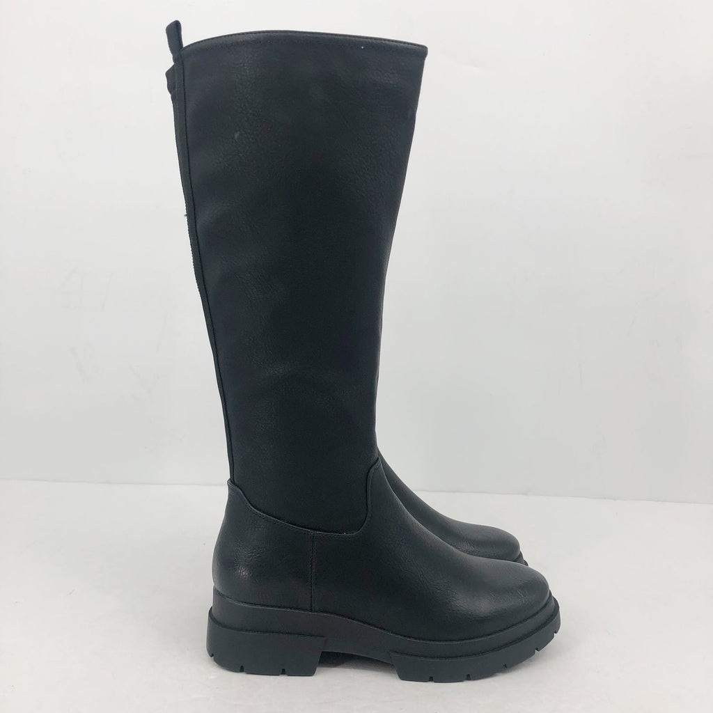 Soul Naturalizer Womens Orchid Calf High Boots Size 6 M Wide Calf Black NWOB