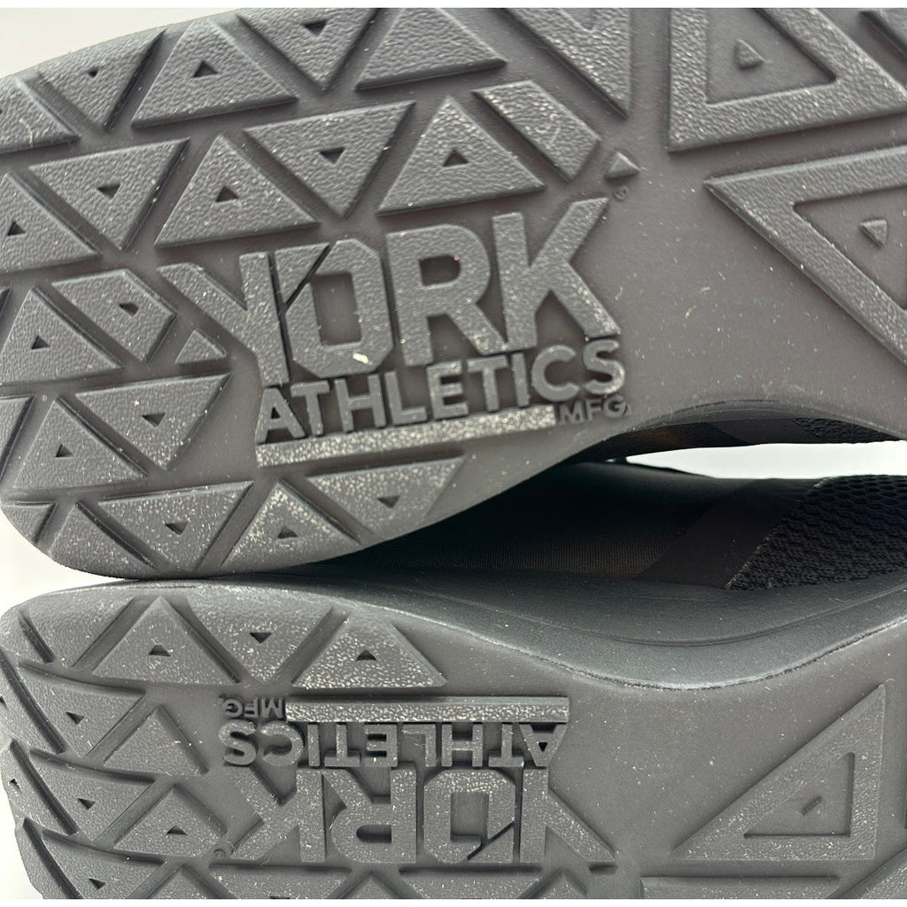 YORK Athletics Mens The Henry Runner Athletic Shoes Size 11 Triple Black NIB