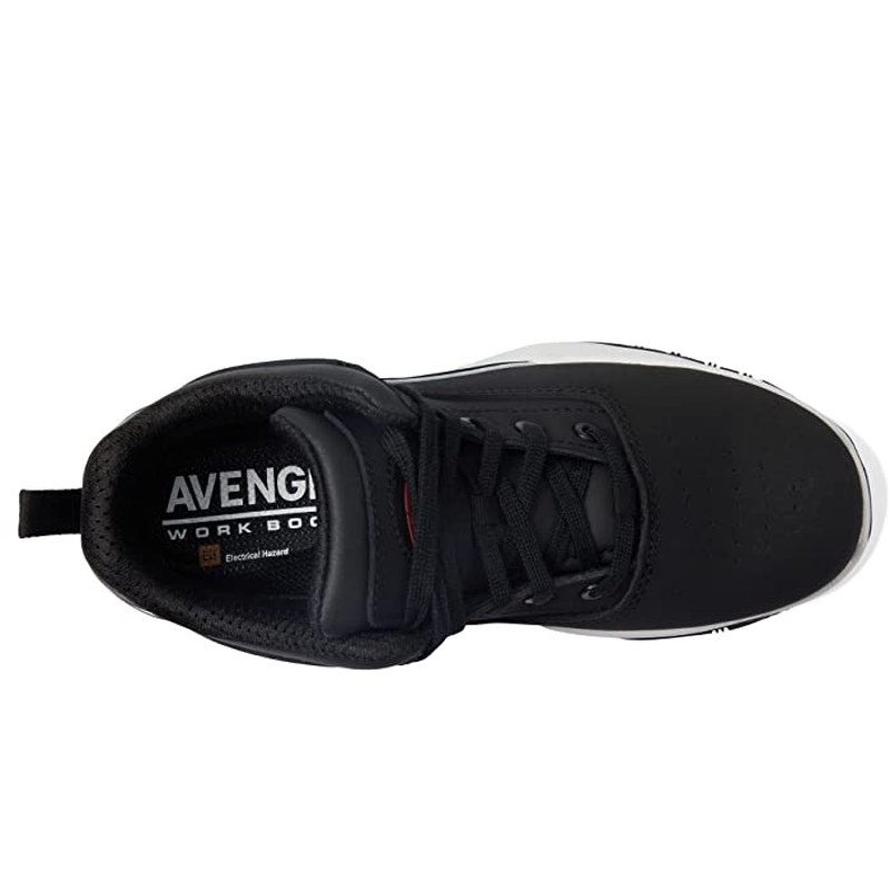 Avenger Mens Reaction SR CT Work Sneakers US 8 D EU 41.5 Black White NIB