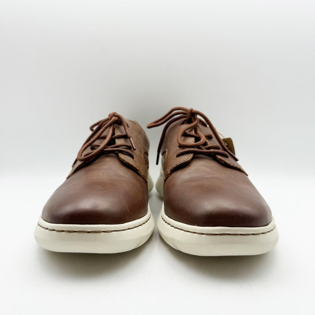 Born Mens Cornell Casual Sneakers Size 9.5 Brown Full Grain Leather Lace Up NIB