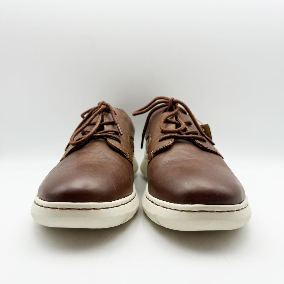 Born Mens Cornell Casual Sneakers Size 9.5 Brown Full Grain Leather Lace Up NIB